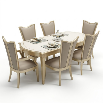 Conception de meubles de salle à manger de luxe en bois Table de salle à manger Tables de meuble de salle à manger Hôtel Table 180x90