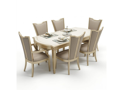 Conception de meubles de salle à manger de luxe en bois Table de salle à manger Tables de meuble de salle à manger Hôtel Table 180x90