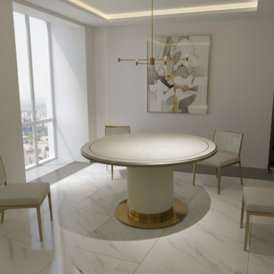Table à manger ronde Mobilier de luxe Ameublement Tables rondes Table Tables à manger Italie nouveau