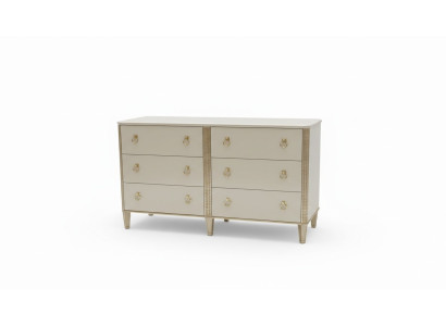 Commode 160 cm Commode Mobilier de chambre Pieds en bois Multifonctionnel Moderne