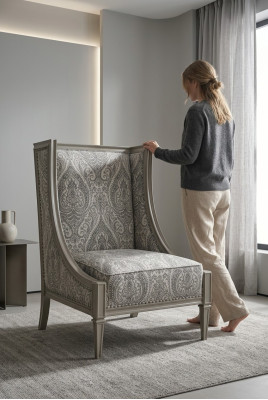 Rembourrage Chaises de restauration Fauteuil Design Fauteuil de salon Club Chaise Salle à manger Relax Meubles