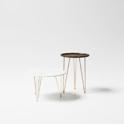 Table basse Design Métal Table d'appoint Ronde pour canapé Tables de salon alfitalia
