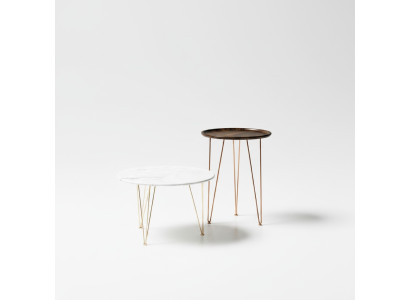 Table basse Design Métal Table d'appoint Ronde pour canapé Tables de salon alfitalia