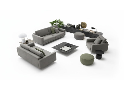 Ensemble de sièges 331 places, en bois moderne exclusif, design de meubles avec fauteuil et canapé.