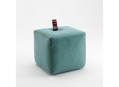 Poste de charge tabouret téléphone cellulaire tabouret rembourré tabouret ottoman pouf repose-pieds
