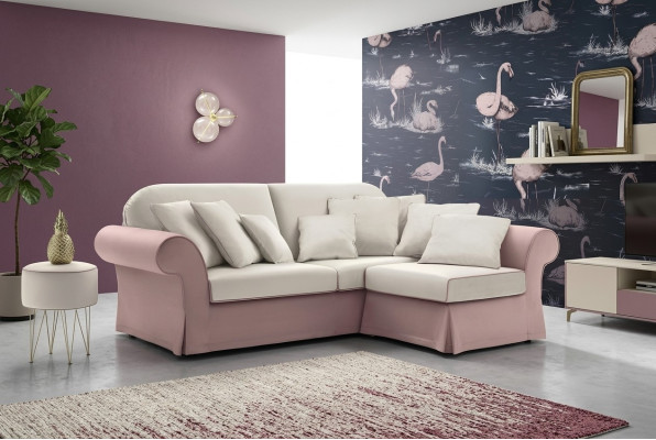 Canapé d'angle en L Tissu luxueux Moderne pour salon Nouveau mobilier de luxe Alfitalia