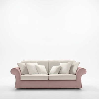 Meubles rembourrés de style classique Canapés Design Luxe Canapé Canapés en textile rose 3 places