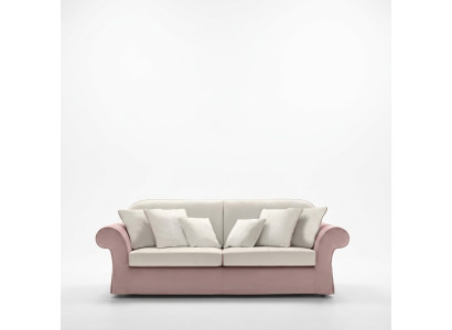 Meubles rembourrés de style classique Canapés Design Luxe Canapé Canapés en textile rose 3 places