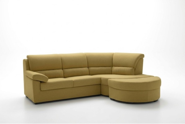 Italien Meubles Textile Jaune Moderne Luxe Canapé d'angle en L Forme Noble Moderne alfitalia