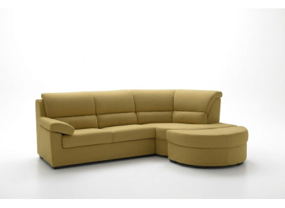 Italien Meubles Textile Jaune Moderne Luxe Canapé d'angle en L Forme Noble Moderne alfitalia