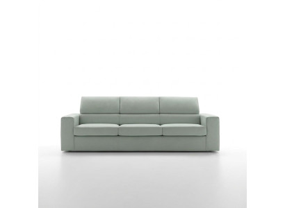 Canapé design de luxe moderne 3 places Tissu de rembourrage mobilier Vert clair Bois alfitalia