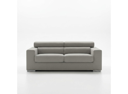 Canapé 3 places Canapé Moderne Luxe Siège Rembourrage Tissu Gris en Tissu alfitalia