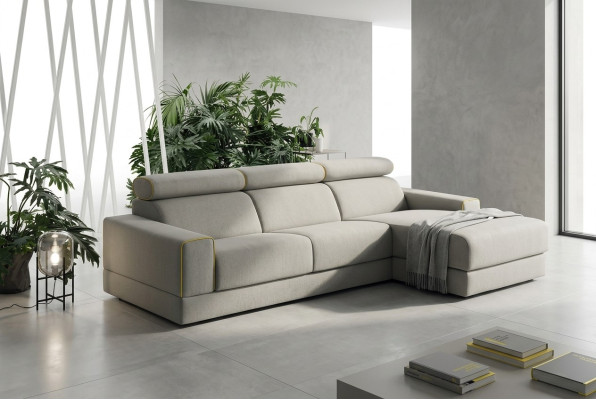 Station de charge Canapé d'angle Canapé Sofa Canapés Suite Mobilier Tissu alfitalia neuf