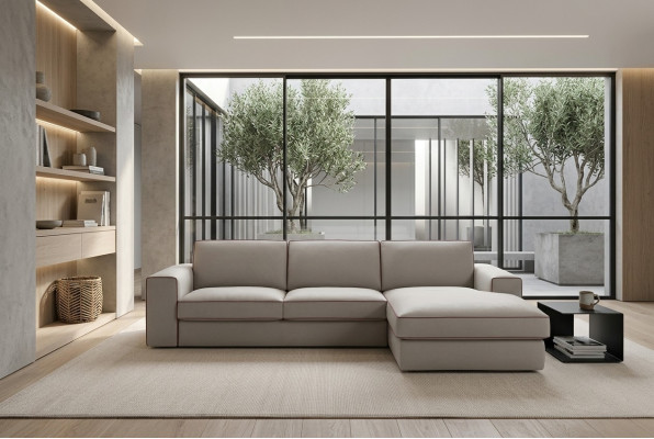 Canapé d'angle en L Living landscape Canapé d'angle Design moderne Canapé d'angle Focus alfitalia