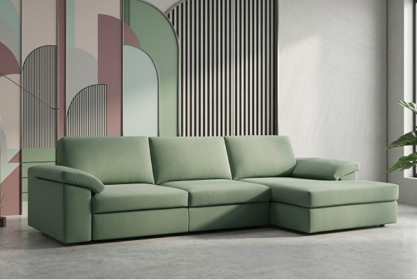 Canapé d'angle Canapé Canapé Italien Canapés Canapé Ensemble Mobilier Tissu alfitalia