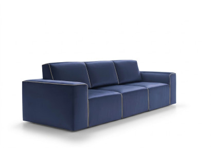 Canapé trois places Design en tissu pour canapé 3 places moderne mobilier de salon Alfitalia