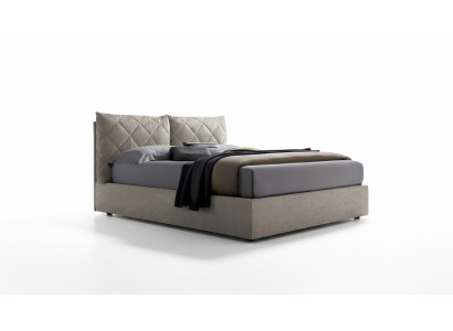Tissu de lit design en hôtel en bois pour chambre à coucher double de luxe moderne en Italie