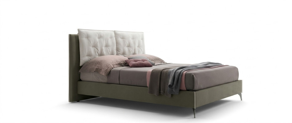 Designer Lit Chambre Lits Textile Hôtel Luxe Tissu Rembourrage Siège Italie