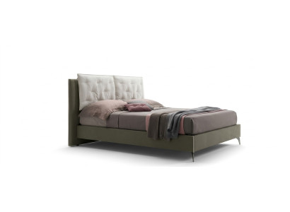 Designer Lit Chambre Lits Textile Hôtel Luxe Tissu Rembourrage Siège Italie