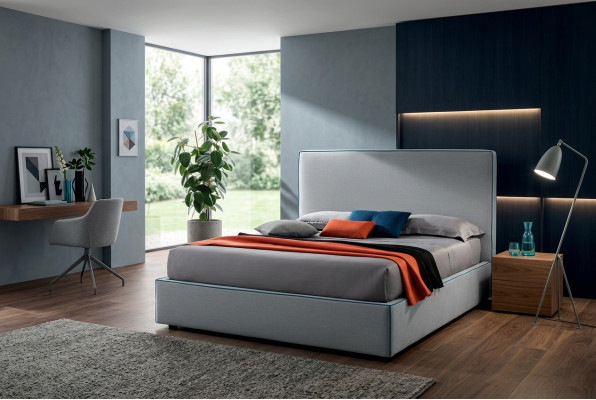 Lits de luxe Textile Hôtel Tapisserie Siège Textile Italie Designer Lit Chambre