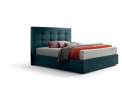 Lits de design Chambre de sommeil Textile 180x200cm Lit Rembourrage Luxe Double Hôtel nouveau