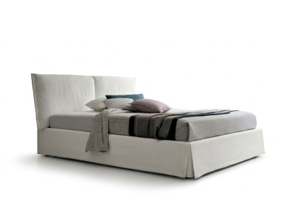 Lits doubles de luxe pour hôtel 120x200 Chambre de couchage Textile blanc Design de literie
