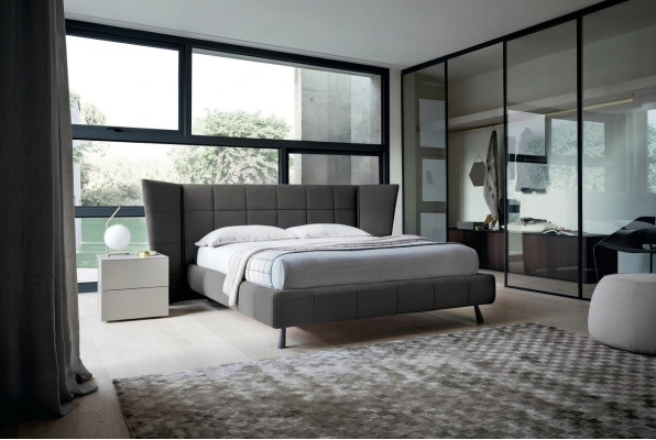 Lits de design de luxe 160 x 200cm Lits Doubles Dubai en Bois Chambre d'Hôtel