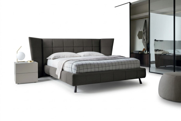 Lits de design de luxe 160 x 200cm Lits Doubles Dubai en Bois Chambre d'Hôtel
