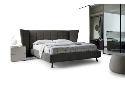 Lits de design de luxe 160 x 200cm Lits Doubles Dubai en Bois Chambre d'Hôtel