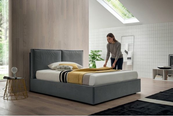 Lits 200x200cm Lit de chambre de luxe Design de rembourrage de lit double de luxe Hôtel neuf