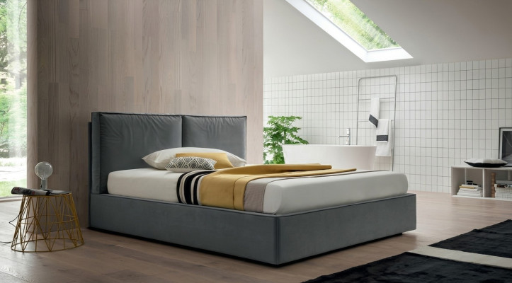 Lits 200x200cm Lit de chambre de luxe Design de rembourrage de lit double de luxe Hôtel neuf