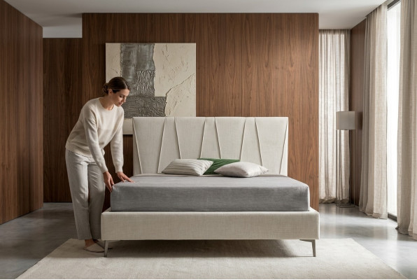 Lits d'hôtel de luxe Chambre de sommeil Textile 140x200cm Design de tapisserie de lit Italie