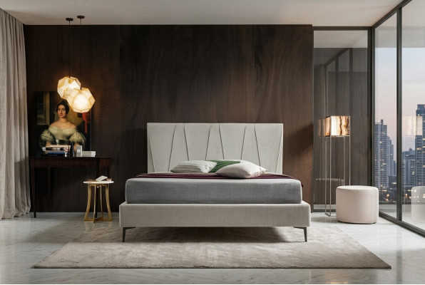Lits d'hôtel de luxe Chambre de sommeil Textile 140x200cm Design de tapisserie de lit Italie