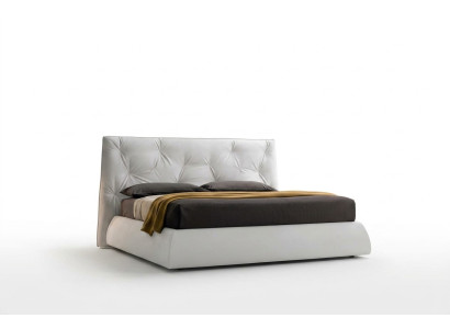 Mobilier de design Lit rembourré Cadre Lit de luxe Hôtel Mobilier royal Lits en tissu