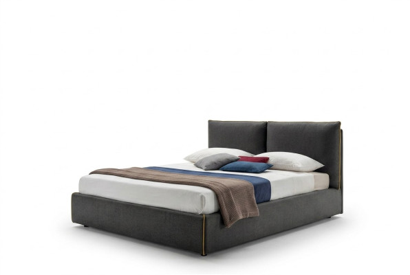 Tissu de siège rembourré de luxe Design de lit Chambre à coucher Lits 180x200 cm Hôtel textile