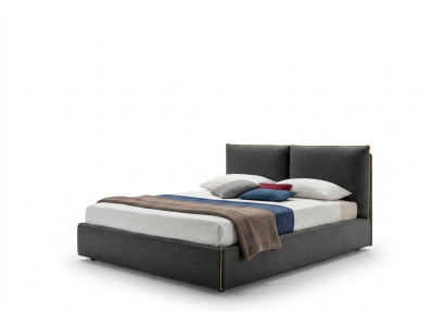 Tissu de siège rembourré de luxe Design de lit Chambre à coucher Lits 180x200 cm Hôtel textile