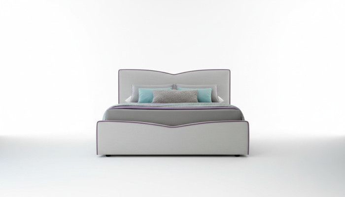 Lit double 200x200cm Lit design Lits doubles neufs Moderne Hôtel Cuir Tissu