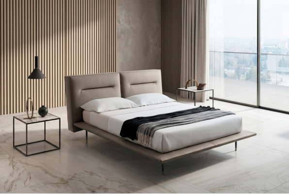 Conception Lits en bois Textile Cuir 200x200cm Lit Chambre Hôtel Lits Double