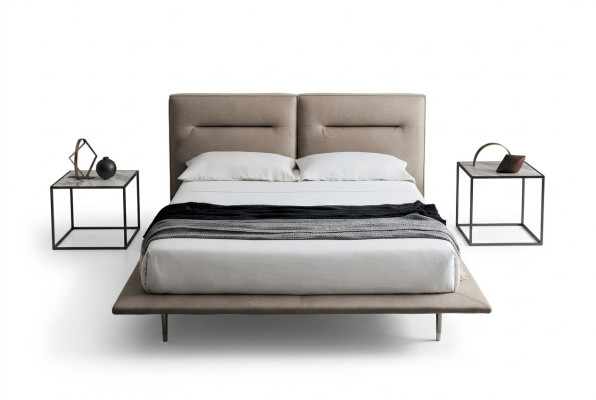 Conception Lits en bois Textile Cuir 200x200cm Lit Chambre Hôtel Lits Double
