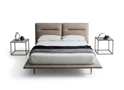 Conception Lits en bois Textile Cuir 200x200cm Lit Chambre Hôtel Lits Double