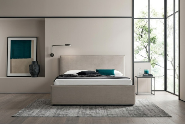 Design de meubles italiens lit chambre lits cuir hôtel de luxe rembourrage nouveau
