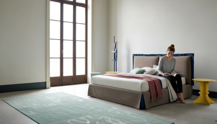 Italie Lits modernes Chambre de sommeil de luxe nouveau design de lit Hôtel de luxe double