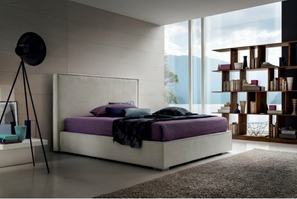 Lit 180x200 Chambre Mariage Lits de Luxe Double Lit Design en Bois Moderne