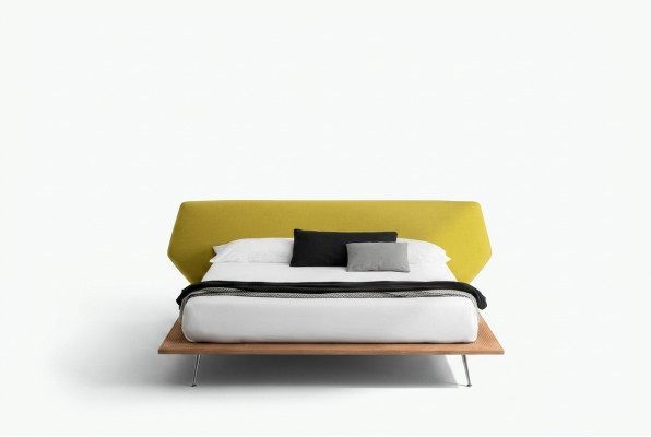 Conception Lit Rembourrage Luxe Double Lits Hôtel Mariage 180x200cm Chambre de Sommeil Textile