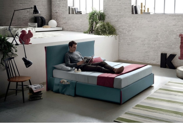 Meubles d'hôtel design Italie Meubles Lits de luxe Lit double 180x200 cm Style moderne