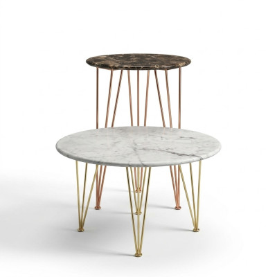 Table d'appoint de luxe Mobilier de design Table basse Salon Ronde Noble Art Moderne