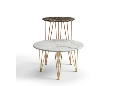 Table d'appoint de luxe Mobilier de design Table basse Salon Ronde Noble Art Moderne