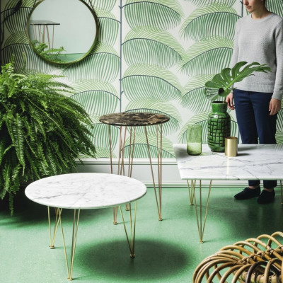 Table basse moderne italienne en bois Table sculptée de luxe Design de meubles Tables