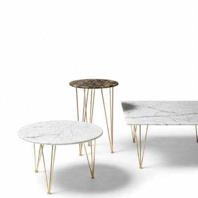 Table basse moderne italienne en bois Table sculptée de luxe Design de meubles Tables