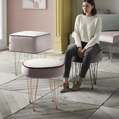 Tabouret Tabouret Pouf Repose-pieds Repose-pieds Rond Tabouret Tabouret rembourré nouveau